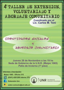 4º Taller de Extensión, Voluntariado y Abordaje Comunitario