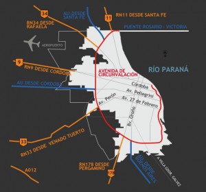 Dibujo Mapa Como LLegar Rosario
