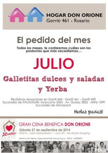 Pedido Julio Don Orione