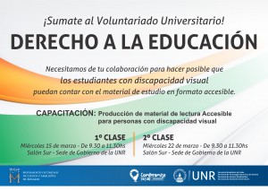 Voluntariado Derecho a la Educacion